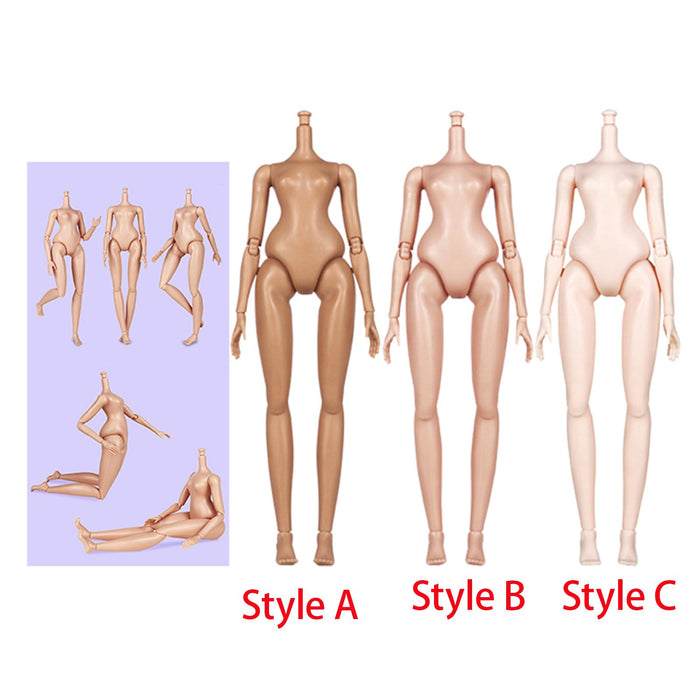 Crofta 1/6 Action Figure Move Joints 1/6 Scale Female Body Decorations Ornament DIY style A