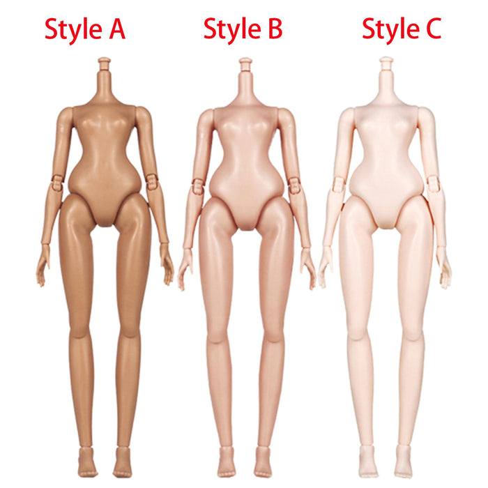 Crofta 1/6 Action Figure Move Joints 1/6 Scale Female Body Decorations Ornament DIY style A