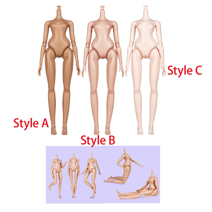 Crofta 1/6 Action Figure Move Joints 1/6 Scale Female Body Decorations Ornament DIY style A