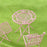 Crofta 3 Pieces 1:12 Iron Desk Furniture craft for Sand Table Miniature Scene pink