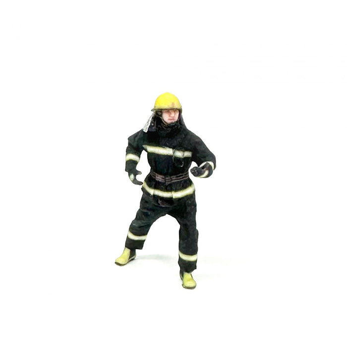 Crofta 3Pcs Miniature Firefighter Figures Collection for Diorama Building DIY Scene 64th