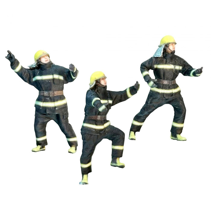 Crofta 3Pcs Miniature Firefighter Figures Collection for Diorama Building DIY Scene 87th