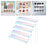 Crofta Acrylic Riser Display Shelf Collectibles Display Stand for Buffets Organizer five layer