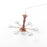 Crofta 1:87 Scale Ceiling Pendant Light for Layout Doll House Decor Micro Landscape bronze silver