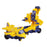 Crofta Deformation Robot Vechile Toys Transformable for Party Toy Travel Boys Girls Plane Yellow