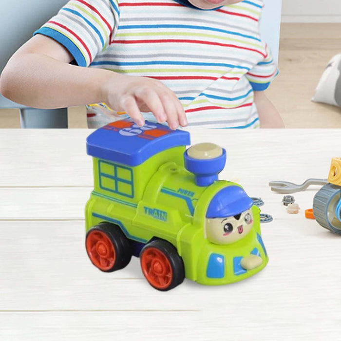 Crofta Deformation Robot Vechile Toys Transformable for Party Toy Travel Boys Girls Green Train