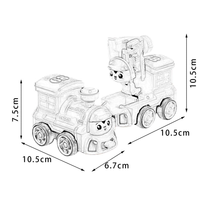 Crofta Deformation Robot Vechile Toys Transformable for Party Toy Travel Boys Girls Green Train