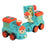 Crofta Deformation Robot Vechile Toys Transformable for Party Toy Travel Boys Girls Blue Train