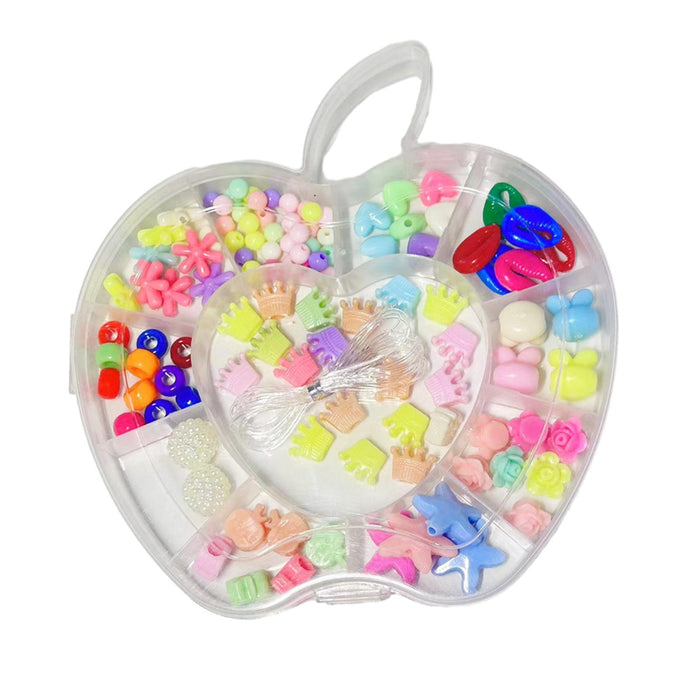 Crofta Kids Beads Set Ornament Children Beads Set for Birthday Hairband Girls style E