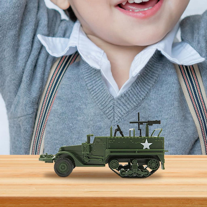 Crofta 1/72 Tank Model Desk Decor Tank Truck 4D Model for Boys Girls Birthday Gifts Style C