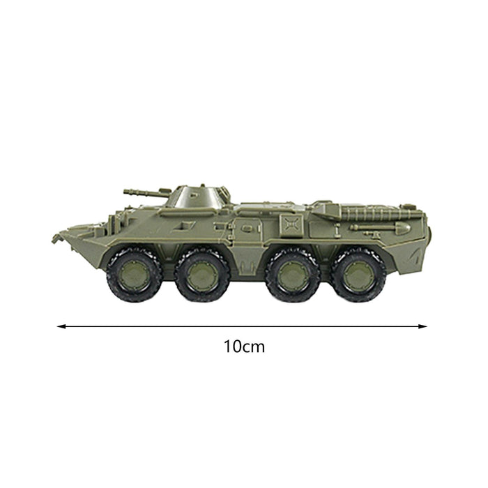 Crofta 1/72 Tank Model Desk Decor Tank Truck 4D Model for Boys Girls Birthday Gifts Style C