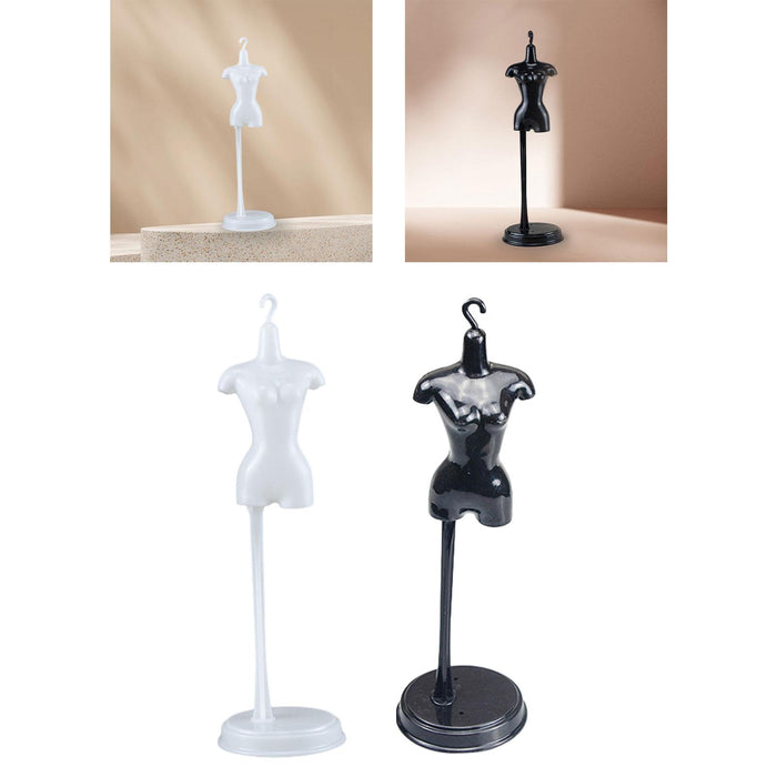 Crofta 1:6 Dollhouse Miniature Stable Mannequin Stand Doll Holder Stand Accessories white