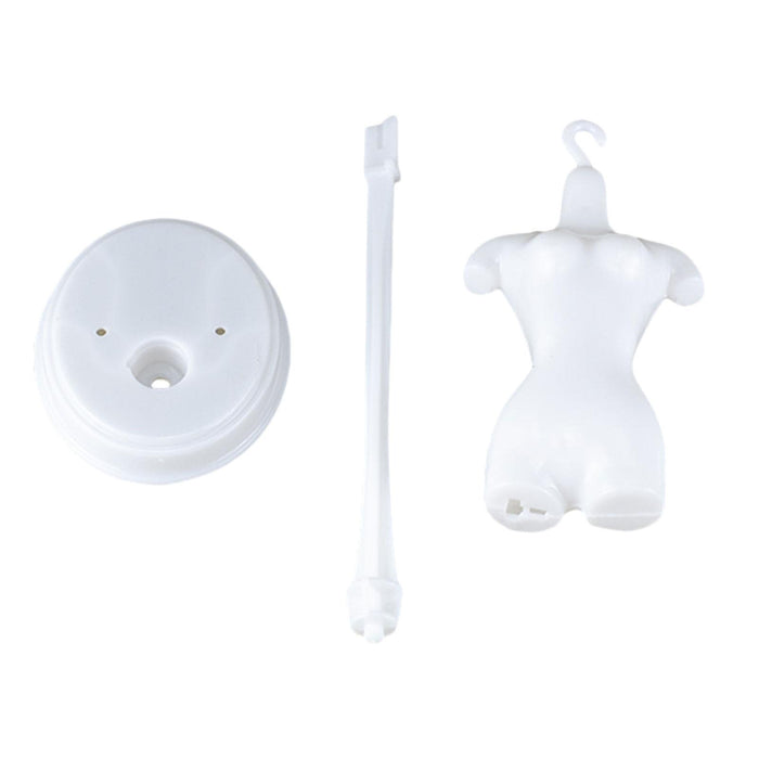 Crofta 1:6 Dollhouse Miniature Stable Mannequin Stand Doll Holder Stand Accessories white