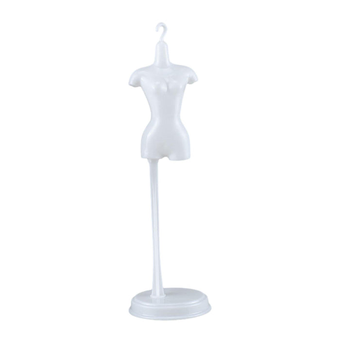 Crofta 1:6 Dollhouse Miniature Stable Mannequin Stand Doll Holder Stand Accessories white