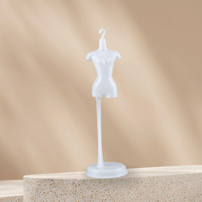 Crofta 1:6 Dollhouse Miniature Stable Mannequin Stand Doll Holder Stand Accessories white