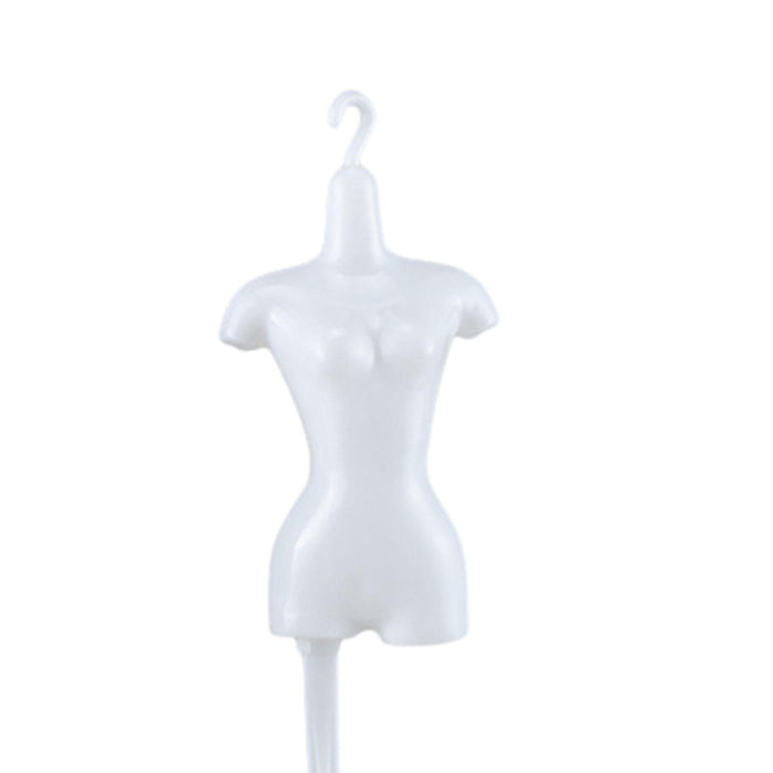 Crofta 1:6 Dollhouse Miniature Stable Mannequin Stand Doll Holder Stand Accessories white