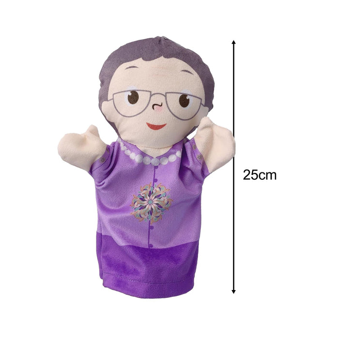 Crofta Family Hand Puppets Teaching Role Play Developing Intelligence Finger Puppet Grandmother