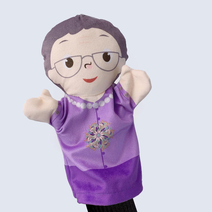 Crofta Family Hand Puppets Teaching Role Play Developing Intelligence Finger Puppet Grandmother