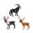 Crofta Educational Animal Model Party Favors Playset for Ages 3+ Animal Toy Figures Antelope