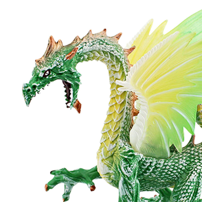 Crofta Flying Dragon Model for Theme Party Sand Table Diorama Early Educational Toy Green