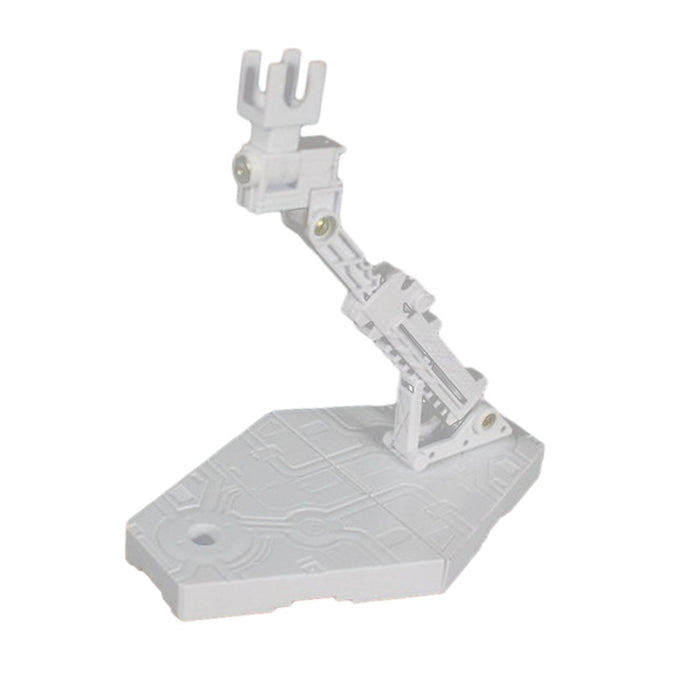 Crofta Action Bases Adjustable Assembly for Action Figure TG Model Support Stand white