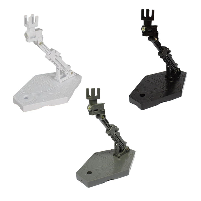 Crofta Action Bases Adjustable Assembly for Action Figure TG Model Support Stand white