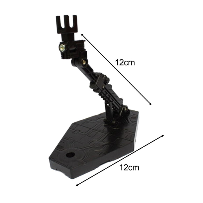 Crofta Action Bases Adjustable Assembly for Action Figure TG Model Support Stand black