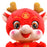 Crofta Dragon Doll Cute Soft Creative for Festivals Chinese New Year Bedroom Style B