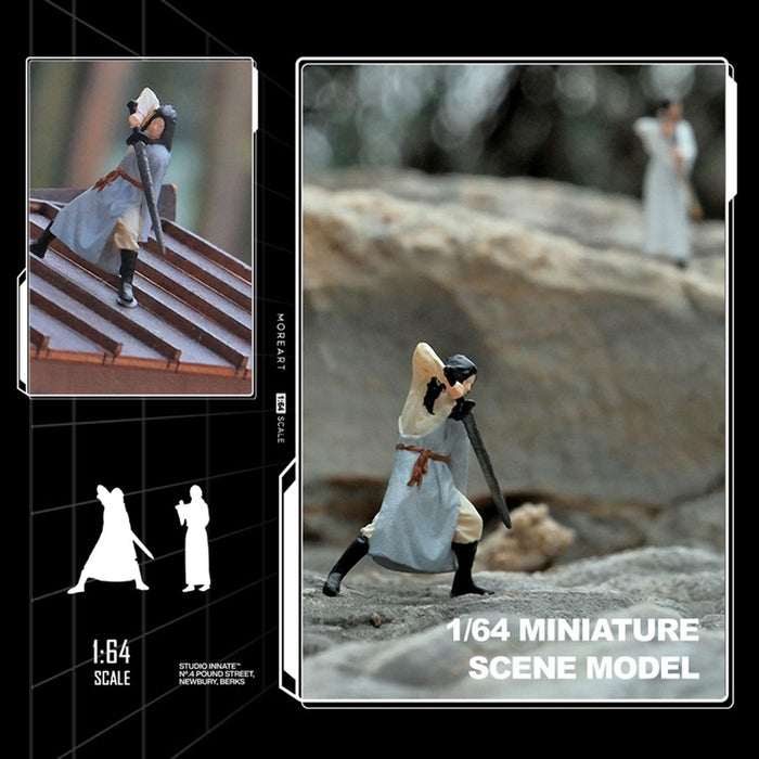 Crofta 1/64 Chinese Ancient Figure Model S Gauge Layout Miniature Scenes Decoration Boy