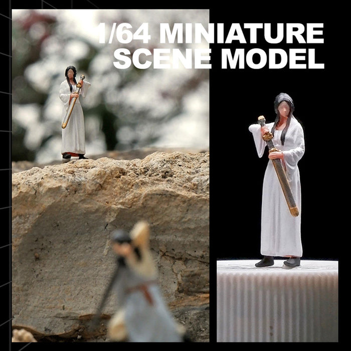 Crofta 1/64 Chinese Ancient Figure Model S Gauge Layout Miniature Scenes Decoration Girl