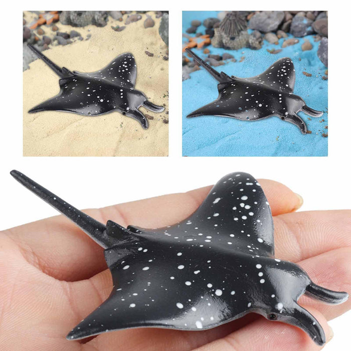 Crofta Marine Animal Figure Playset Miniature Props Toys for Cake Topper Yard Scene Devil Fish