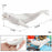 Crofta Marine Animal Figure Playset Miniature Props Toys for Cake Topper Yard Scene White