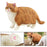 Crofta Realistic Cat Figurine Miniature Simualtion Cat Figure for Gifts Patio Brown