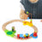 Crofta Wooden Train Set for Toddlers Kids Valentines Day Gifts for Preschool Age 3~6