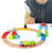 Crofta Wooden Train Set for Toddlers Kids Valentines Day Gifts for Preschool Age 3~6