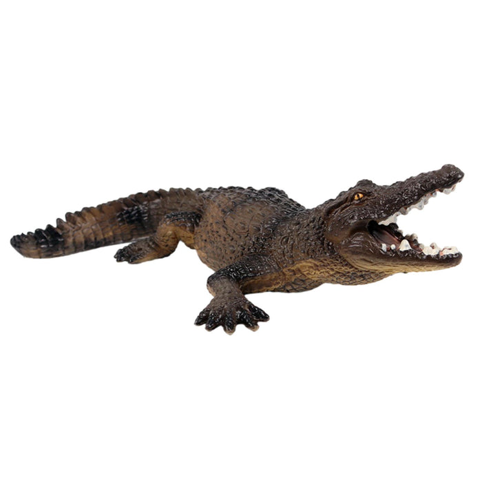 Crofta Realistic Crocodile Figurines Preschool Animals for Children Birthday Gift