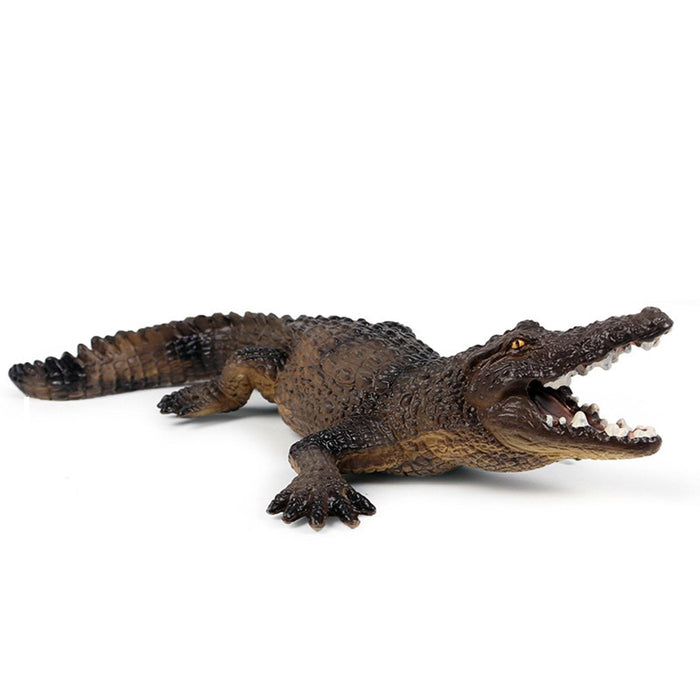 Crofta Realistic Crocodile Figurines Preschool Animals for Children Birthday Gift