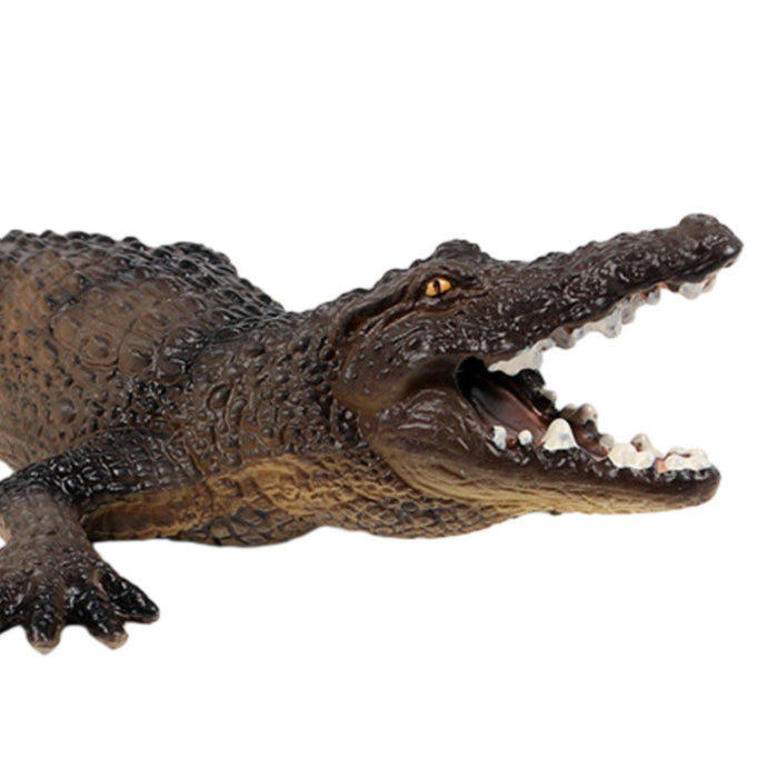 Crofta Realistic Crocodile Figurines Preschool Animals for Children Birthday Gift