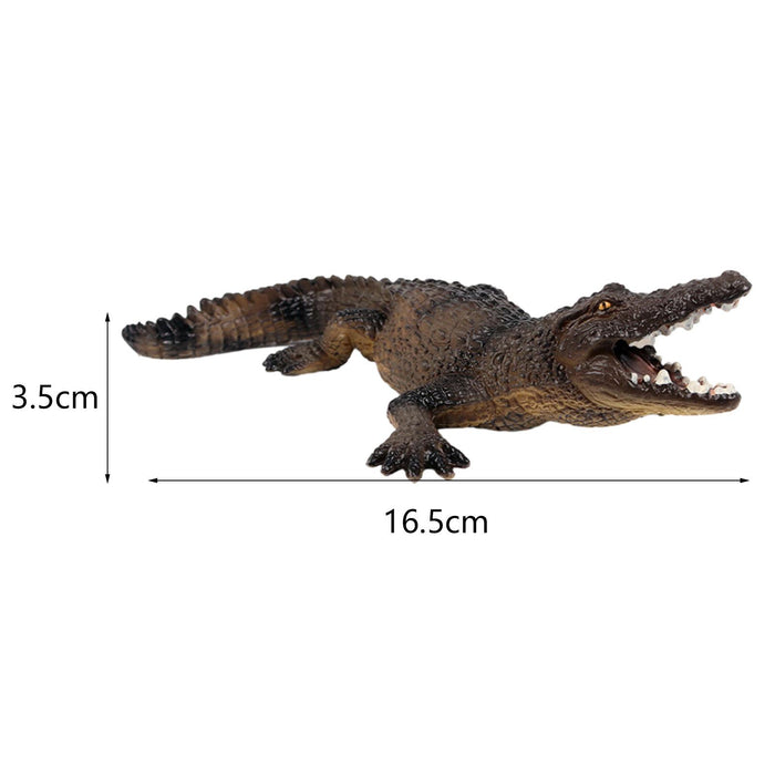 Crofta Realistic Crocodile Figurines Preschool Animals for Children Birthday Gift