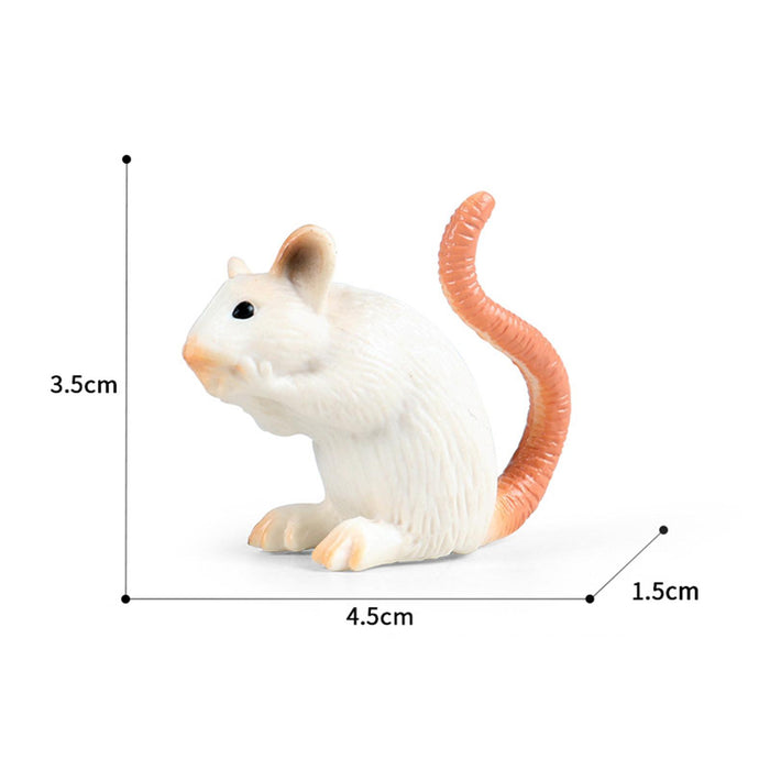 Crofta Mice Toy Sculptures Mouse Model for Holiday Kindergarten Party Supplies