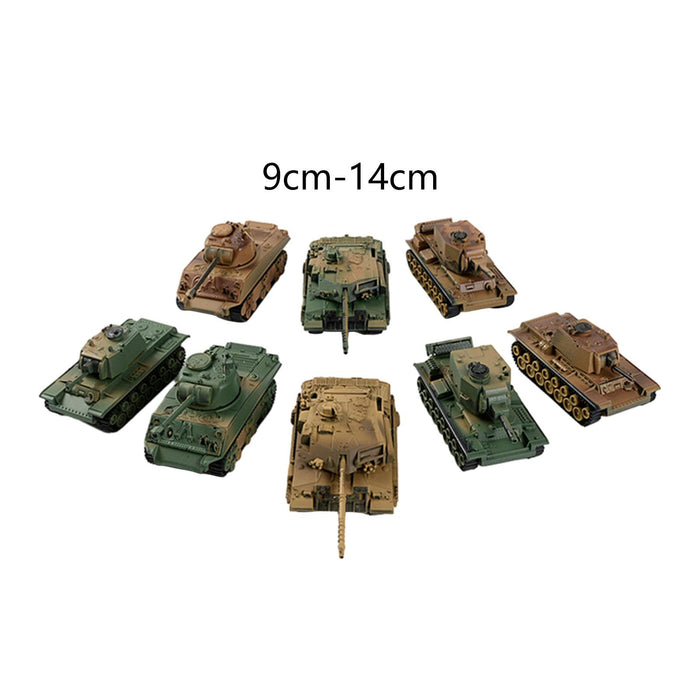 Crofta 8x 1/72 Tank Model Kits 4D Puzzle Games for Collectibles Party Favors Adults Style C