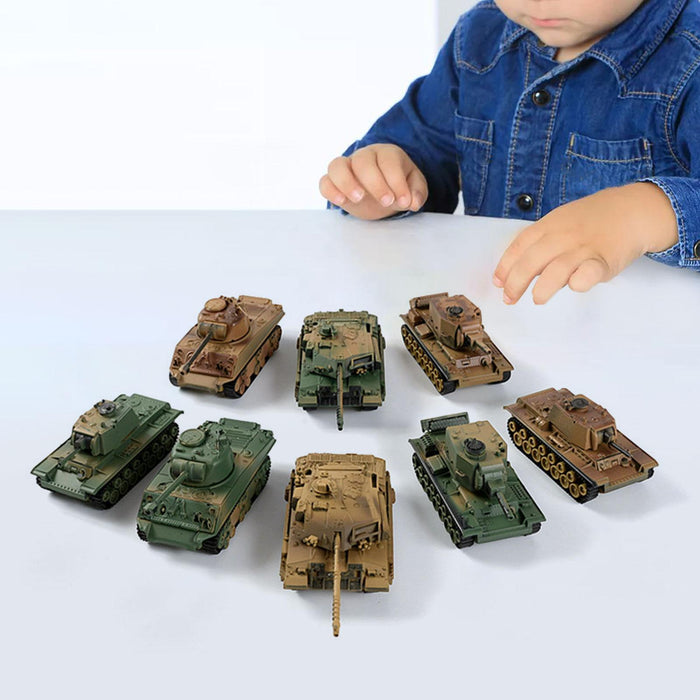 Crofta 8x 1/72 Tank Model Kits 4D Puzzle Games for Collectibles Party Favors Adults Style C