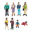 Crofta Miniature Figure Painted Movie Scene Collection Desktop Ornament Tiny People Grandfather