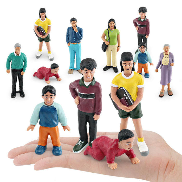 Crofta Miniature Figure Painted Movie Scene Collection Desktop Ornament Tiny People Grandfather