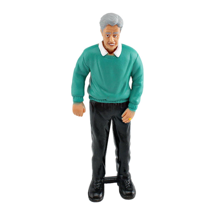 Crofta Miniature Figure Painted Movie Scene Collection Desktop Ornament Tiny People Grandfather