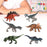 Crofta Simulation Animal Model Home Decoration Realistic Desktop Decor Dinosaur Toy Style B