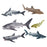 Crofta Animal Model Desktop Decor Home Decoration Collectibles Simulation Shark Toy Style A