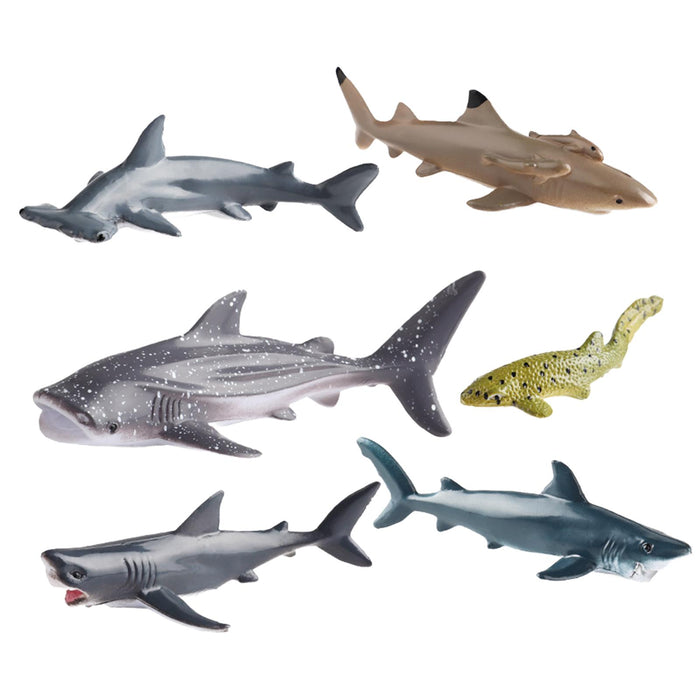 Crofta Animal Model Desktop Decor Home Decoration Collectibles Simulation Shark Toy Style A