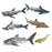 Crofta Animal Model Desktop Decor Home Decoration Collectibles Simulation Shark Toy Style A