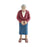 Crofta Miniature People Figurine DIY Projects Handpainted Model Train People Figure Grandma